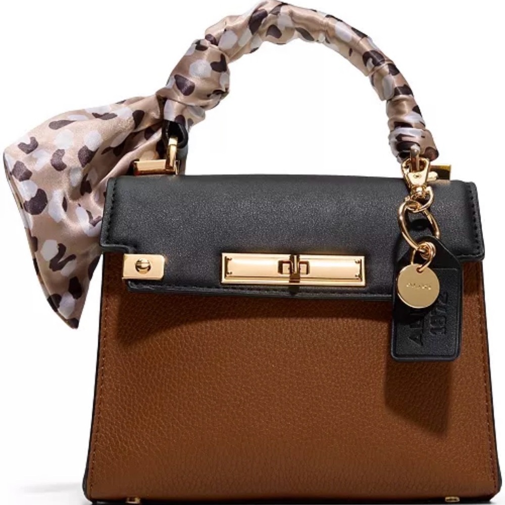 ALDO. Larigodiaa Mini Top Handle Satchel Handbag. Two adjustable strap included.